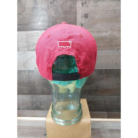 Levis Clothing Brand Red With Multi-Color Logo Grey Bill Snapback Hat - Picture 3 of 7